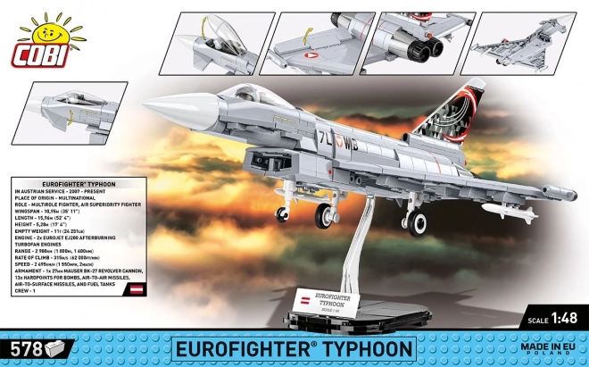 COBI 5850 Armed Forces Eurofighter Typhoon Austria, 1:48, 578 k