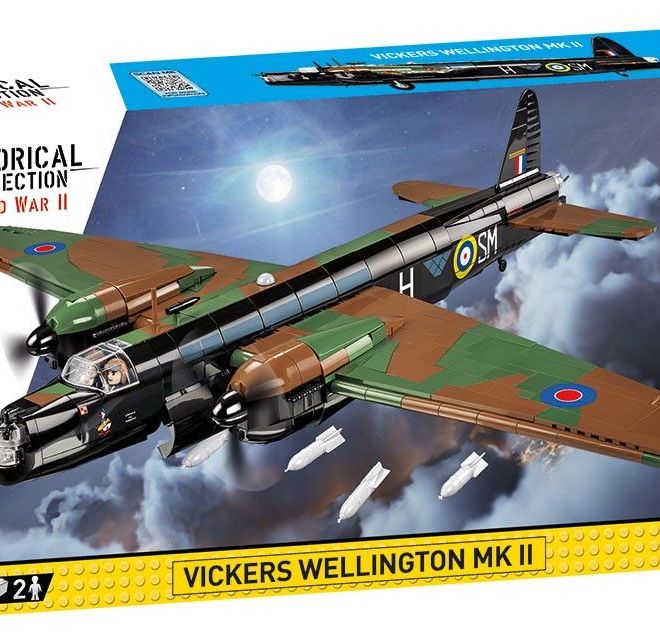 COBI 5723 II WW Vickers Wellington Mk. II, 1:37, 1162 k, 2 f
