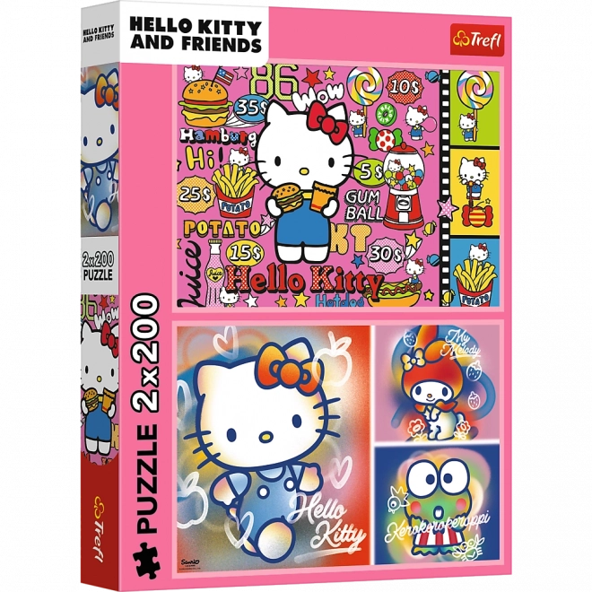 Puzzle 2x200 Hello Kitty a přátelé