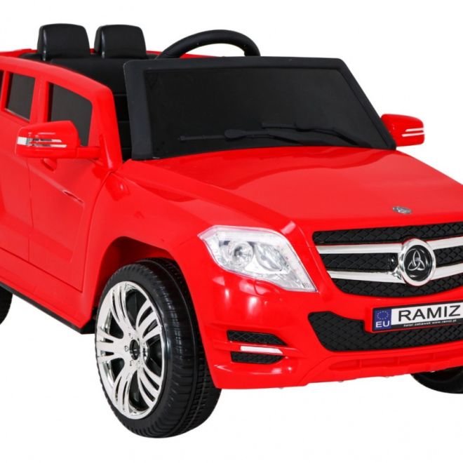 Dětské autíčko City Rider Červené + Dálkové ovládání + Nastavení volantu + Pomalý start + MP3 USB + LED dioda
