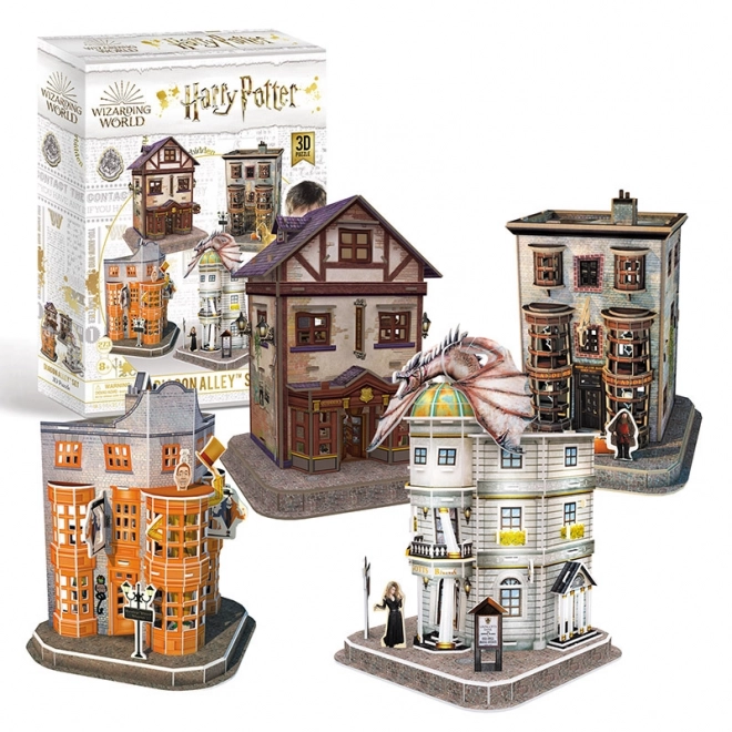 3D Puzzle Harry Potter Šikmá ulička 4v1