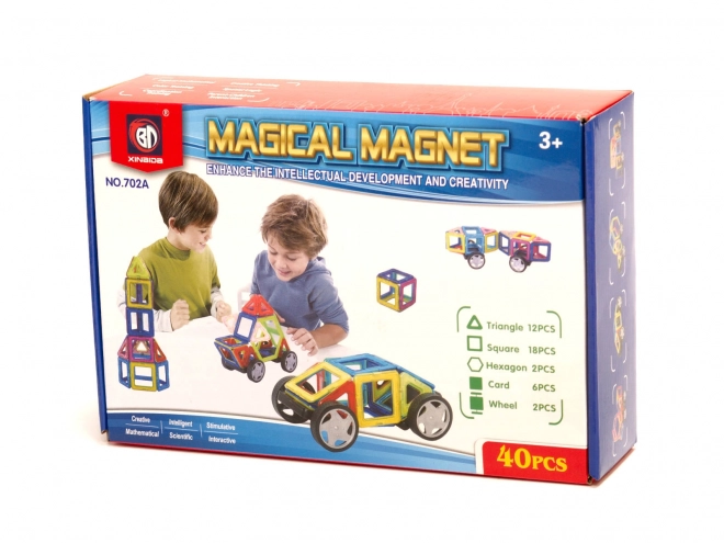 Magnetická stavebnice Magical Magnet - 40 dílů