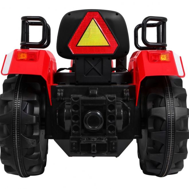 Traktor Blazin BW na baterie červený + dálkové ovládání + pomalý start + zvuky Světla