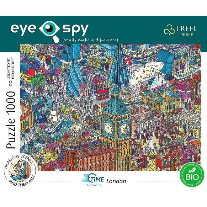 Puzzle 1000 dílků UFT EYE-SPY Cestování v čase Londýn Anglie