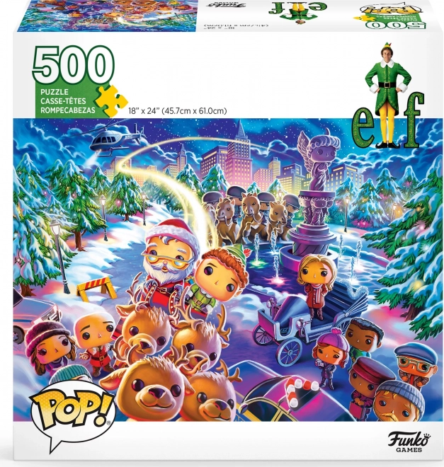 FUNKO GAMES Puzzle POP! Vánoční skřítek 500 dílků