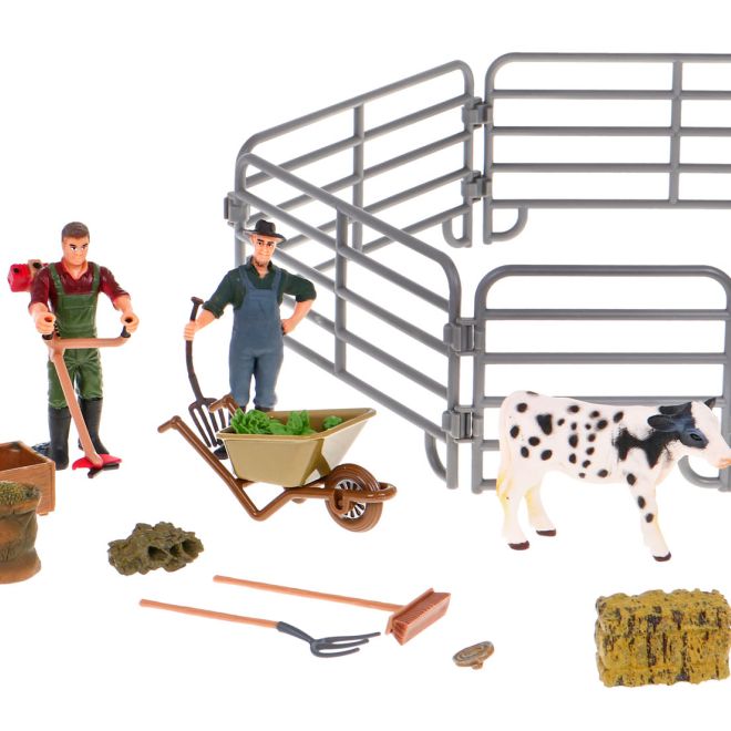 Farmářská sada s figurkami a doplňky pro děti 3+ Farmáři + zvířata + vybavení