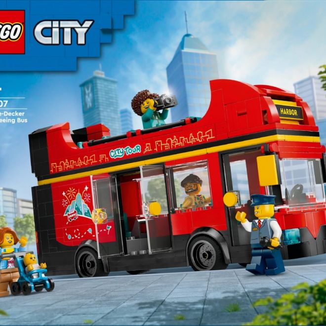 City bricks 60407 Červený patrový autobus