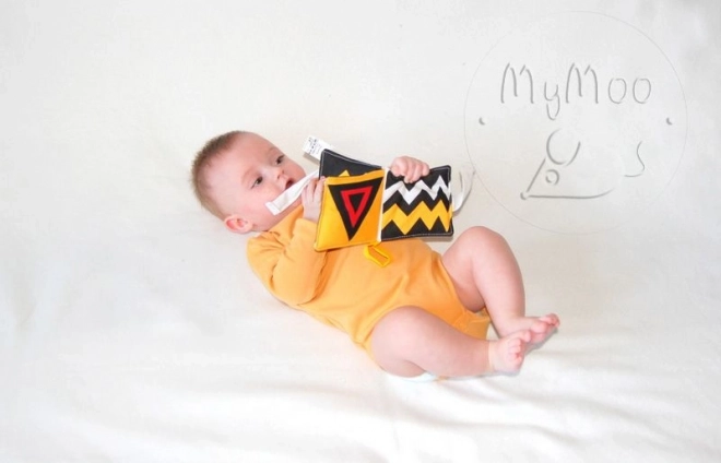 MyMoo Mini soft book - Kontrastní
