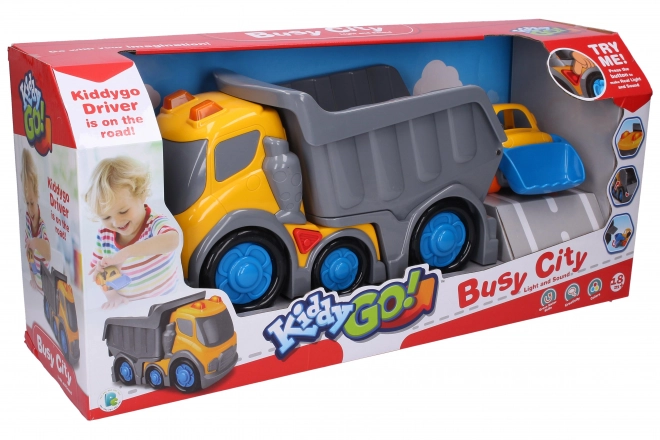 Kiddy Auto sklápěcí s efekty 31 cm buldozer 13,5 cm