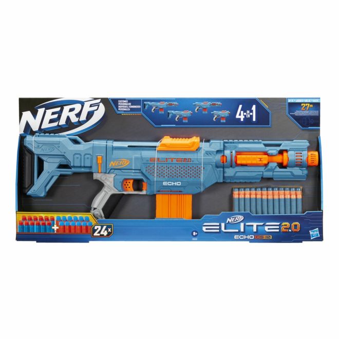 Pistole Nerf Echo CS-10 s příslušenstvím