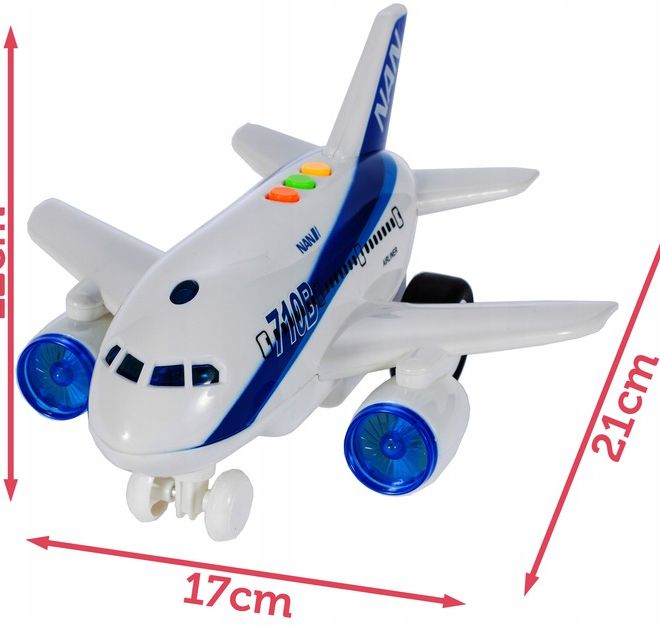 Interaktivní dopravní letadlo 21 cm