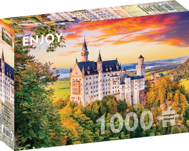 Puzzle zámek Neuschwanstein podzim, Německo 1000 dílků