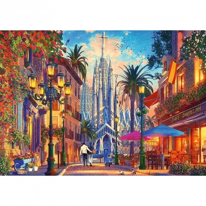 Puzzle 1000 prvků Barcelona Španělsko