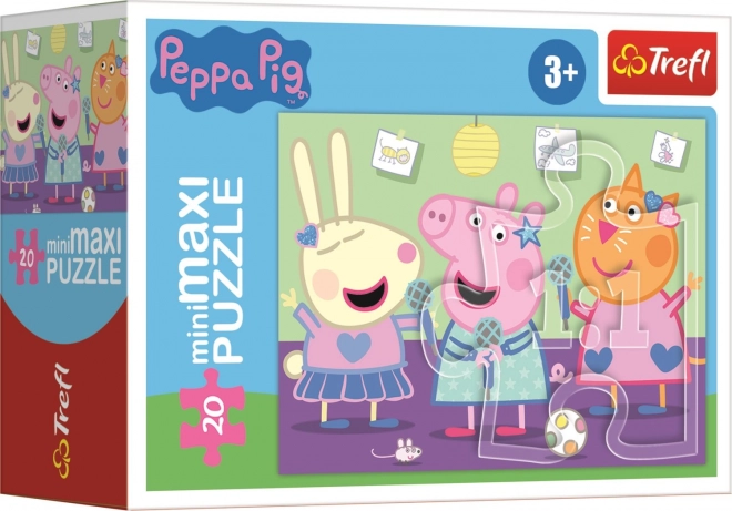 TREFL Puzzle Prasátko Peppa: Karaoke 20 dílků