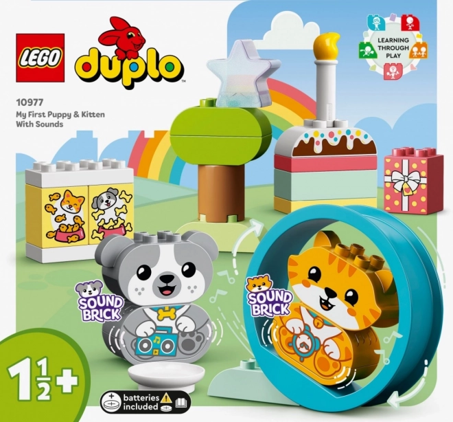 LEGO Duplo 10977 Moje první štěňátko a koťátko vydávající zvuky