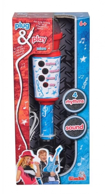 Elektronický mikrofon 28 cm, vstup pro MP3