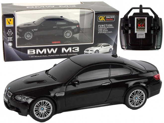 Auto R/C BMW M3 Pilotní světla 1:28 černá