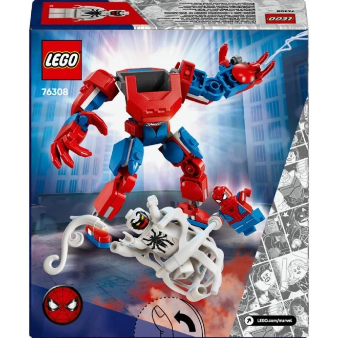 Lego super hrdinové mech spider-mana proti anti-venom