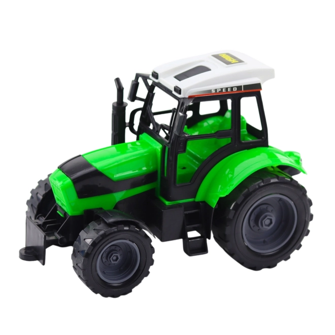 Velký zemědělský traktor s rotačním talířem