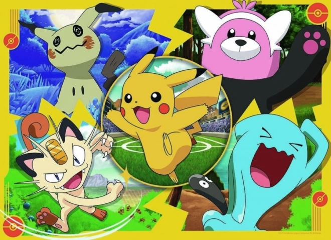 RAVENSBURGER Puzzle Pokémoni z Alola 4x100 dílků