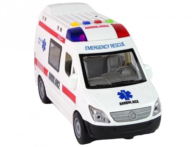 Ambulance Světla Zvuky Zvuky Třecí pohon