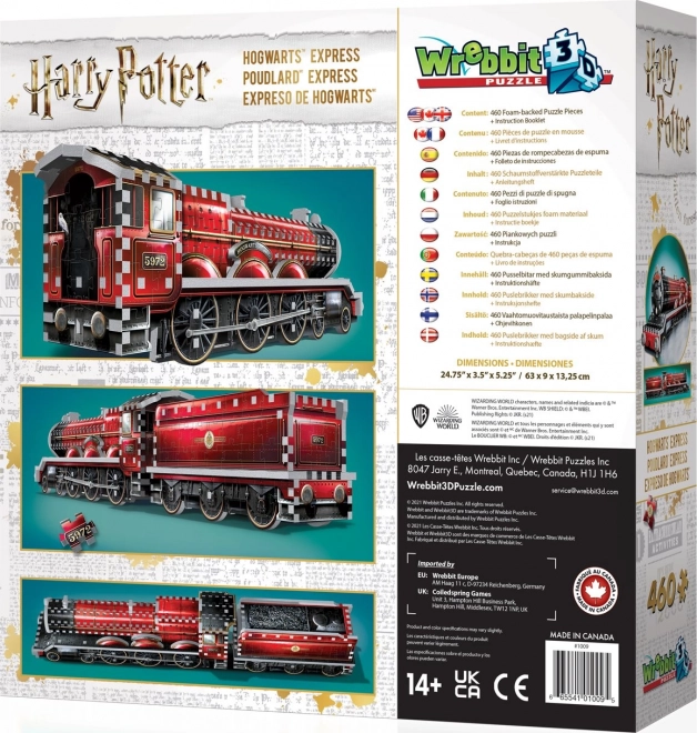 WREBBIT 3D puzzle Harry Potter: Bradavický expres 460 dílků