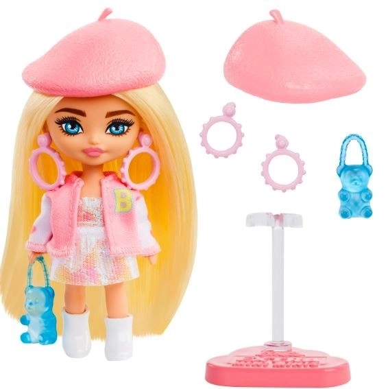 Barbie Extra Mini Minis růžová bejsbolka