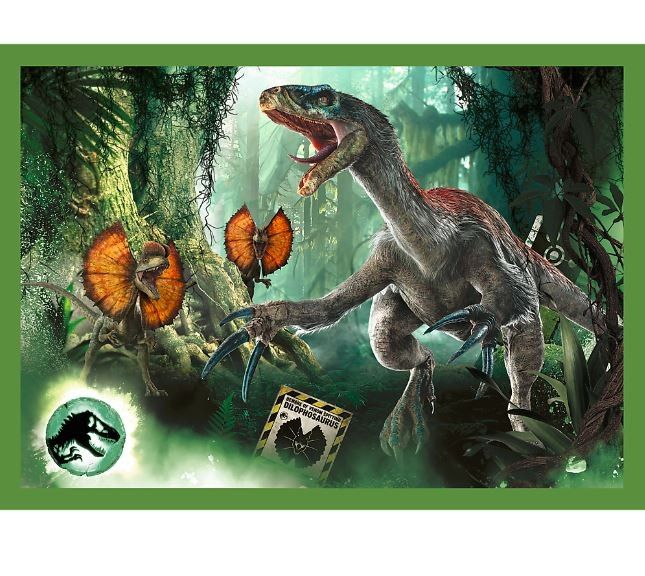 Puzzle 4v1 Hrozní dinosauři
