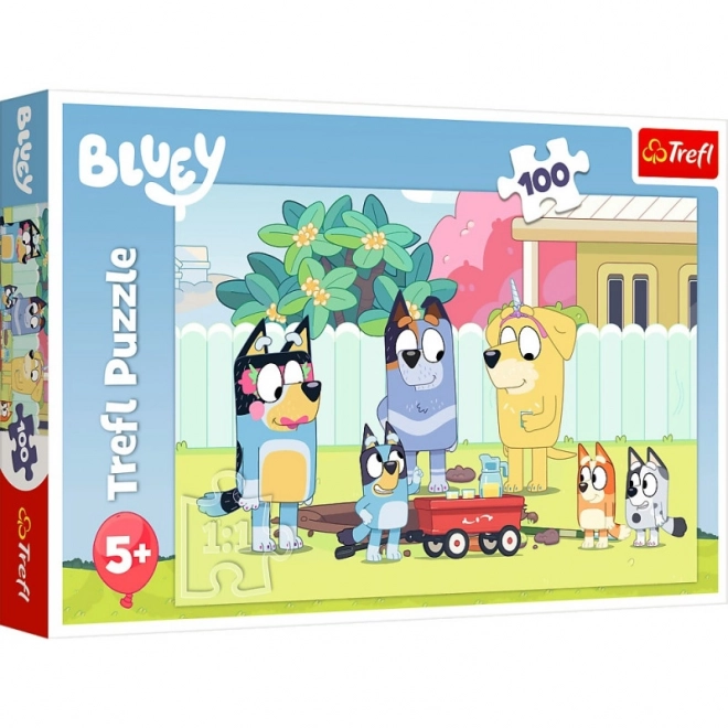 Puzzle 100 prvků Merry Bluey World