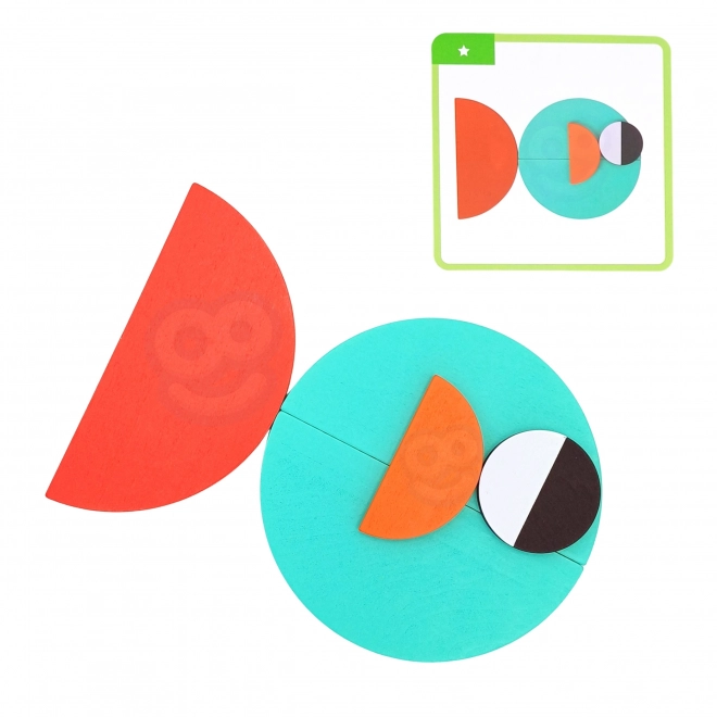 Dřevěná skládanka Montessori WOOPIE GREEN