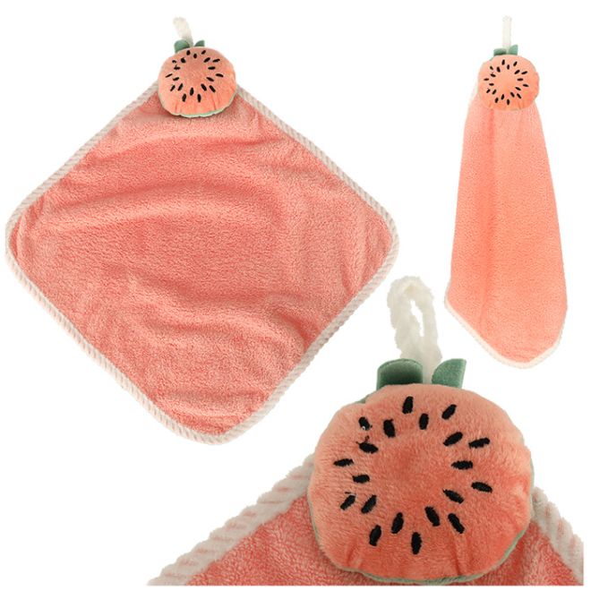 Dětský ručník do školky 30x30cm růžový meloun