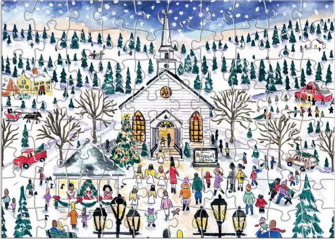 Adventní kalendář puzzle 12 vánočních dnů