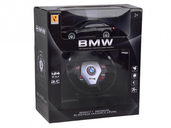 Sportovní vůz BMW 1:24 s volantem RC0661