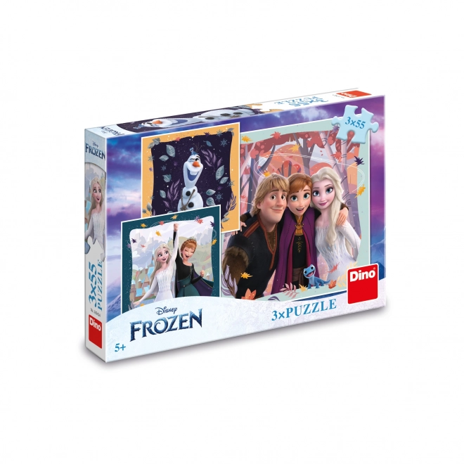 Dino puzzle Ledové království radostný podzim