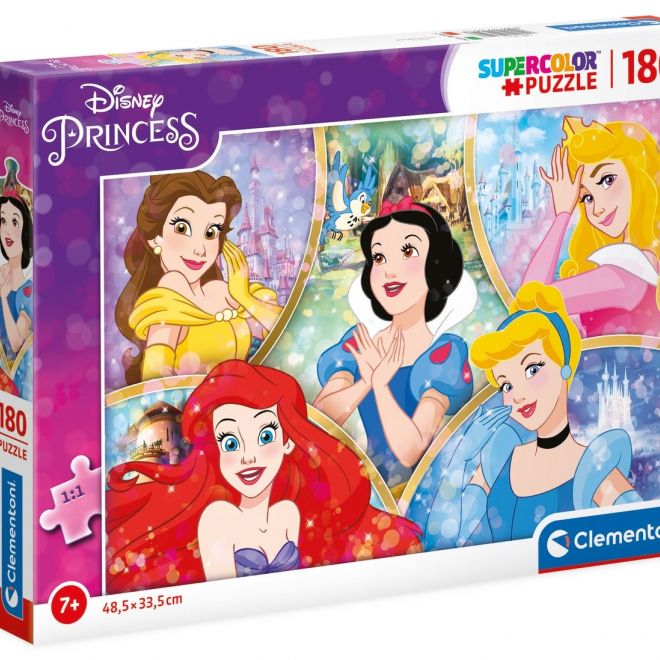 CLEMENTONI Puzzle Nejkrásnější Disney princezny 180 dílků