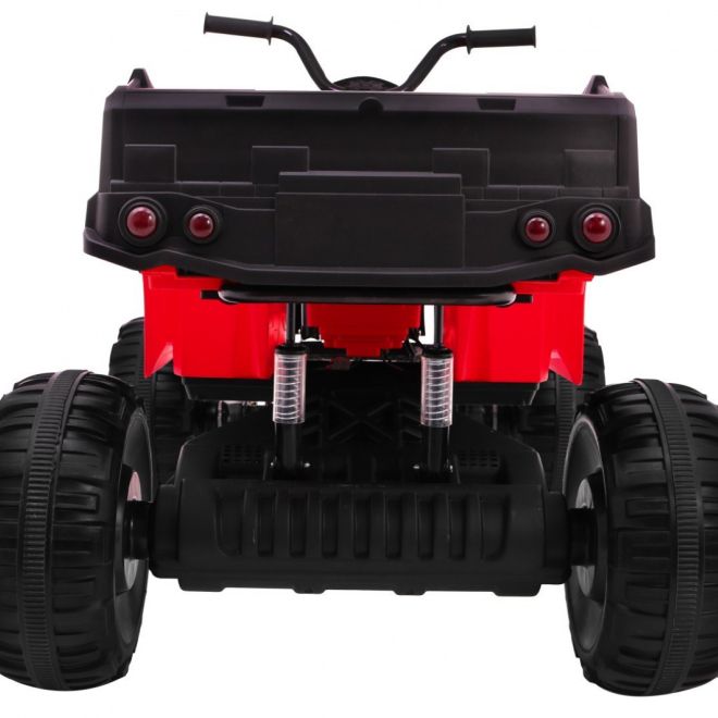 Čtyřkolka XL na baterie ATV pro děti Červená + pohon 4x4 + nosič zavazadel + pomalý start + EVA + LED audio