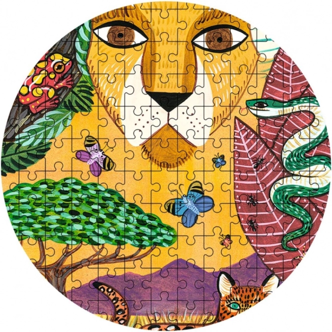 Obrysové puzzle lev 350 dílků