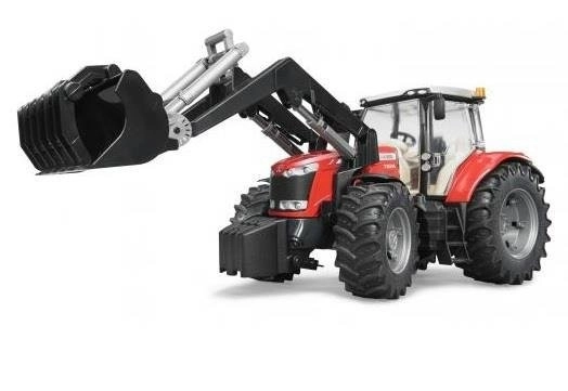 Bruder Traktor MASSEY FERGUSON 7624 s čelním nakladačem