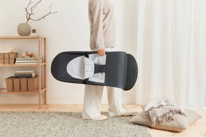 BABYBJORN - Lehátko BALANCE SOFT COTTON/JERSEY - růžová/šedá – Šedá / šedá