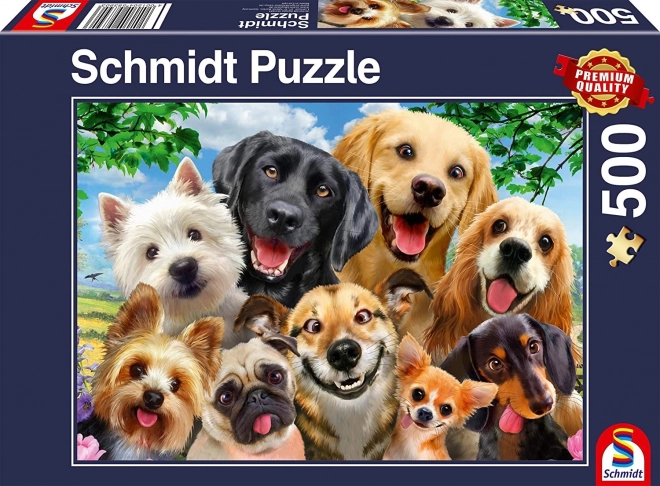 Puzzle Psí Selfie 500 Dílů