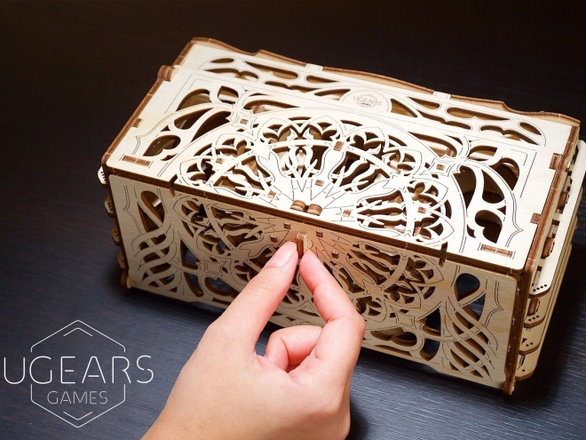 Ugears 3D puzzle - Karetní stojánek 77 dílků