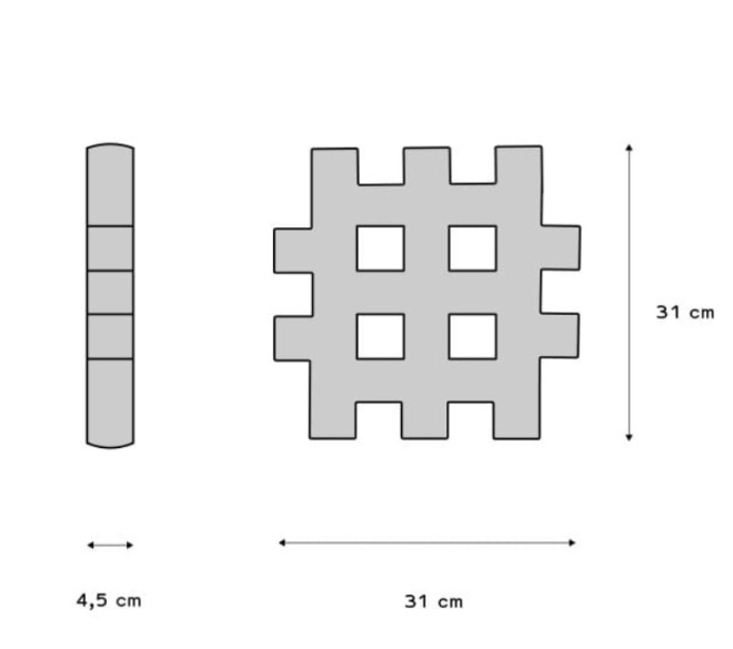 Velké Waffle stavebnice 24 dílků