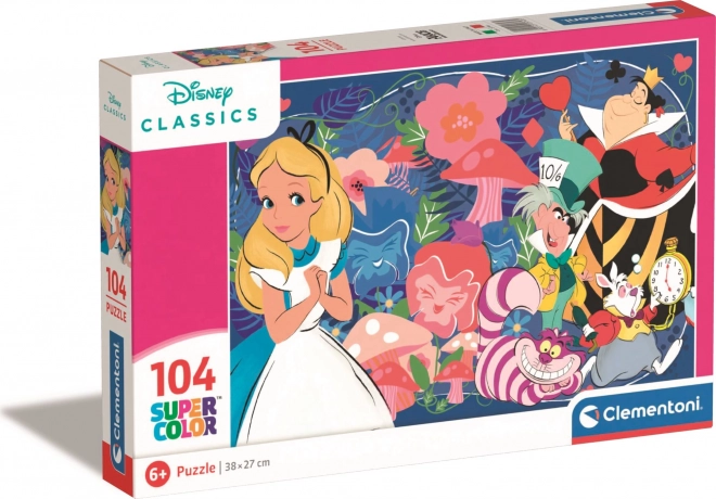 CLEMENTONI Puzzle Disney: Alenka v říši divů 104 dílků