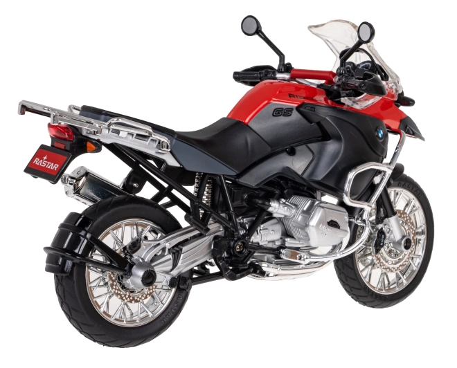 Kovový motocykl BMW R1200GS 1:9 RASTAR – Červený
