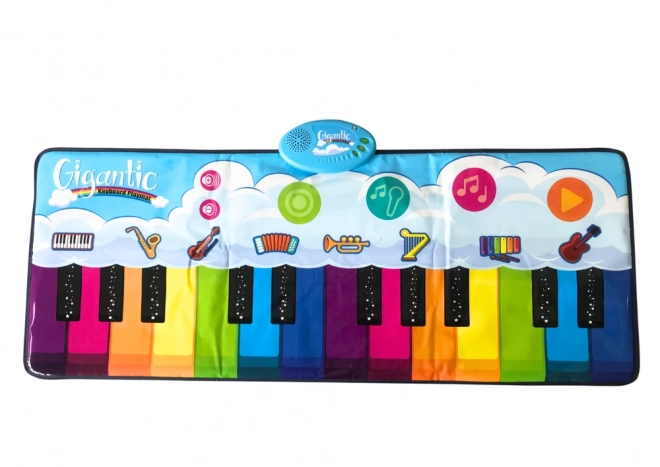 Vzdělávací taneční podložka Rainbow Piano Instruments 10 melodií