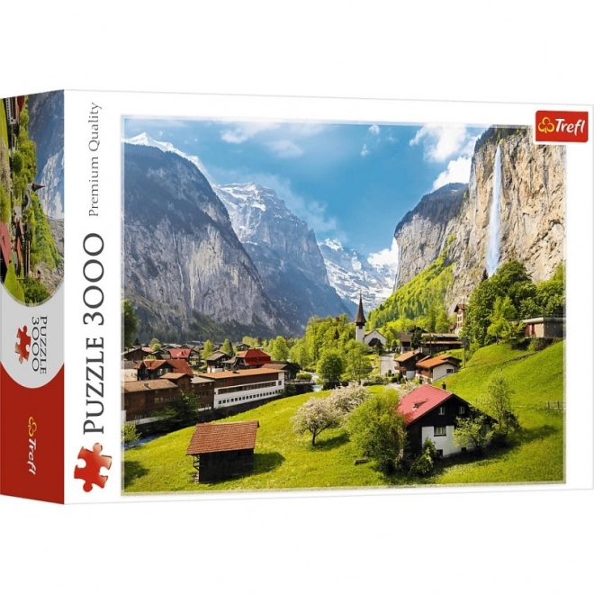 Puzzle 3000 prvků Lauterbrunnen Švýcarsko