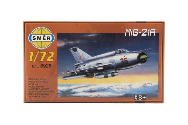Model MiG-21R 1:72 15x21,8cm v krabici 25x14,5x4,5cm