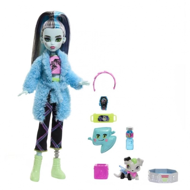 Panenka Monster High Pyžamová Párty Frankie Stein