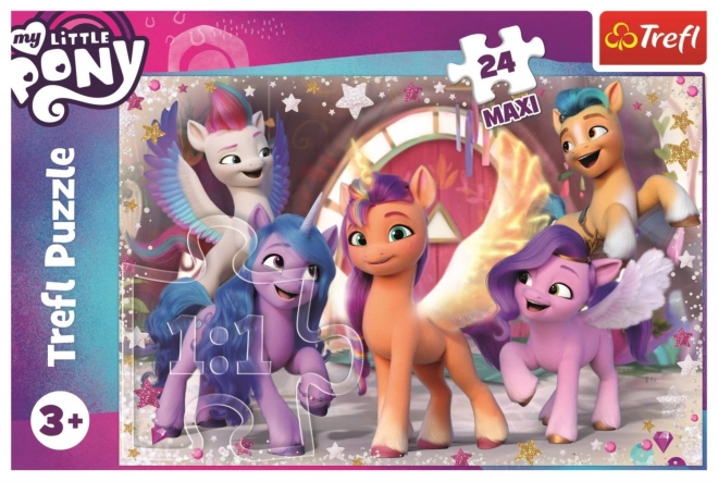 Puzzle Maxi Kucyky Pony Radosť