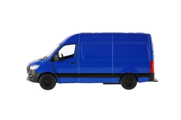 Auto/dodávka Kinsmart Mercedes-Benz Sprinter 1:48 kov/plast 12,5cm na zpětné nat. 4barvy 12ks v boxu